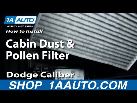 How To Install Replace Cabin Dust and Pollen Filter 2007-12 Dodge Caliber