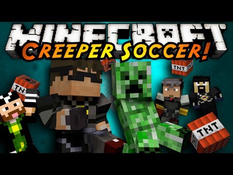 Soccer Game - KICK THAT CREEPER INTO YOUR OPPONENTS GOAL! THE FIRST TEAM TO 5 WINS WHILE THE LOSING TEAM GETS DESTROYED BY THE GIANT CREEPER! Get a FREE XBOX ONE here! htt...