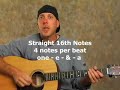Electric Acoustic guitar lesson on metronome exercises Guitar Video