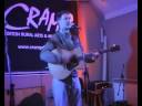 Rob Rickey plays a Woodie Guthrie song at CRAMP Open Mic night Nov 08 at the Lamb Inn, Sandford, Devon
