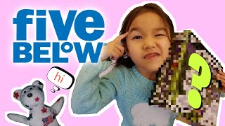 Colette with her cute plush Teddy at Five Below