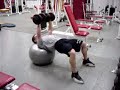 Stability Ball DB Press