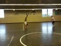 Handstand & Diago Jumping over me