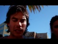 Justin Bieber and Ashley Green meet Ian Somerhalder at the Teen Choice Awards 2011