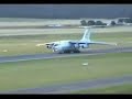 Russian Il-76 Heavy Transport (trying to) depart Canberra