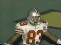 this is terry glenn's 4th and final score of his record setting game.  further, this catch and jog into the end zone gives glenn 9 catches for 253 yards on the day, breaking gary williams' record for receiving yards in a single game.

some background information: after glenn's 3rd touchdown, sualua would tack on a touchdown on a goal line catch to make it 35-14 buckeyes.  pitt would punt the ball back and pin the buckeyes at their own 11.

included in this video:
- the entire drive, which spans 6 plays and 89 yards, culminating in the glenn touchdown.
- josh jackson wanging the extra point.  i guess there was a reason cooper went for two coming out of the gates in the second half.
- more orlando pace juiciness.  obey.
- mark jones (play-by-play) whipping out the 