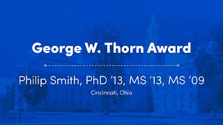 George W. Thorn Award winner.