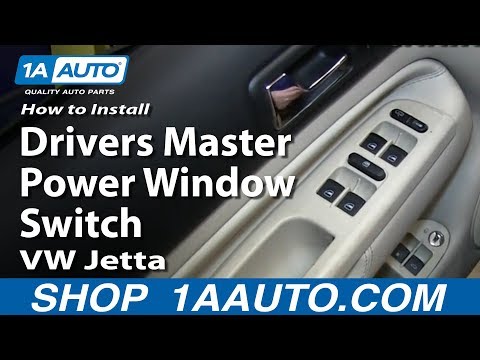 How To Install Replace Drivers Master Power Window Switch 1999-05 VW Jetta and Golf