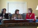 Patti Kemp Barbara Micou  Linda Shull on off-campus social