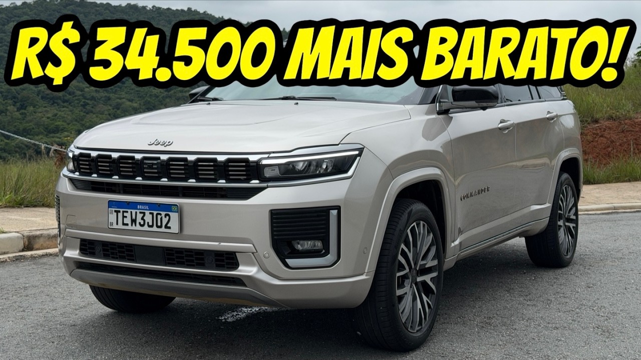 JEEP COMMANDER 2026 FICOU R$ 34.500 MAIS BARATO MAS SÓ INFIEL COMPRA!