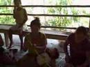 Jess and Andrew take part in a workshop to learn about weaving with Chambira