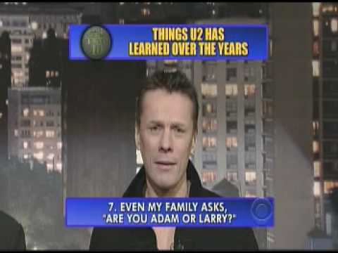 U2 present David Lettermans Top Ten list 0 U2 present David Lettermans Top Ten list