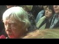 Lyudmila Alexeyeva gets punched in the head
