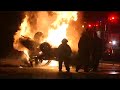 Massive car fire in Memphis Massive car fire in Memphis