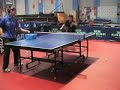 Ruby Tabletennis Backhand training with many balls.