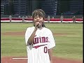 Paris Bennett Sings National Anthem at Twins Home Opener