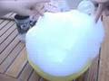 dry ice+soap