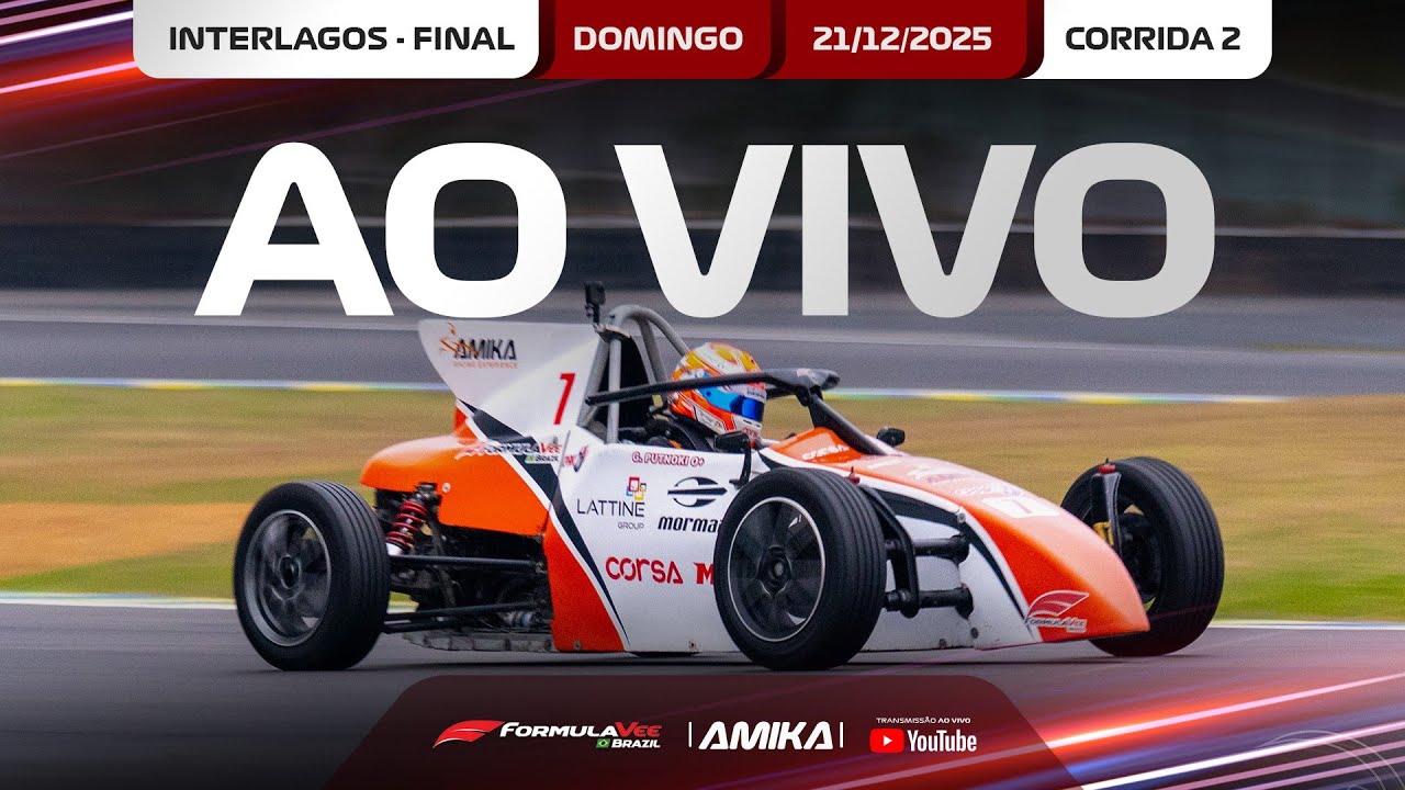 AO VIVO: Super Final 2025 FVee Autódromo de Interlagos - 21/12/2025 - Corrida 2