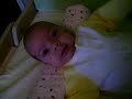 Emma in the morning.....milk time!