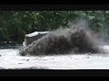 Wes trying the pipeline on good friday 2012 in his 383 powered jeep on tractor tires