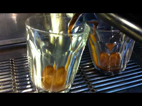 wega nova 2 group espresso machine in action