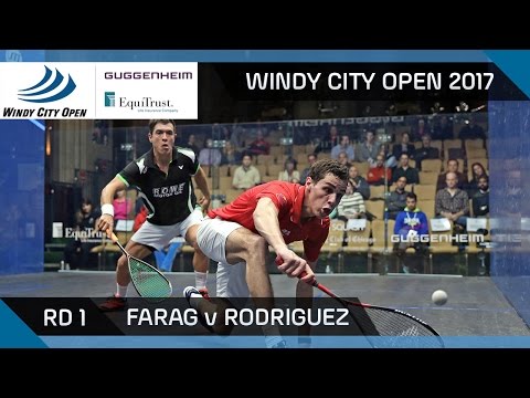 Squash: Farag v Rodriguez - Windy City Open 2017 Rd 1 Highlights