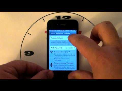 how to turn hotspot on on a iphone 4