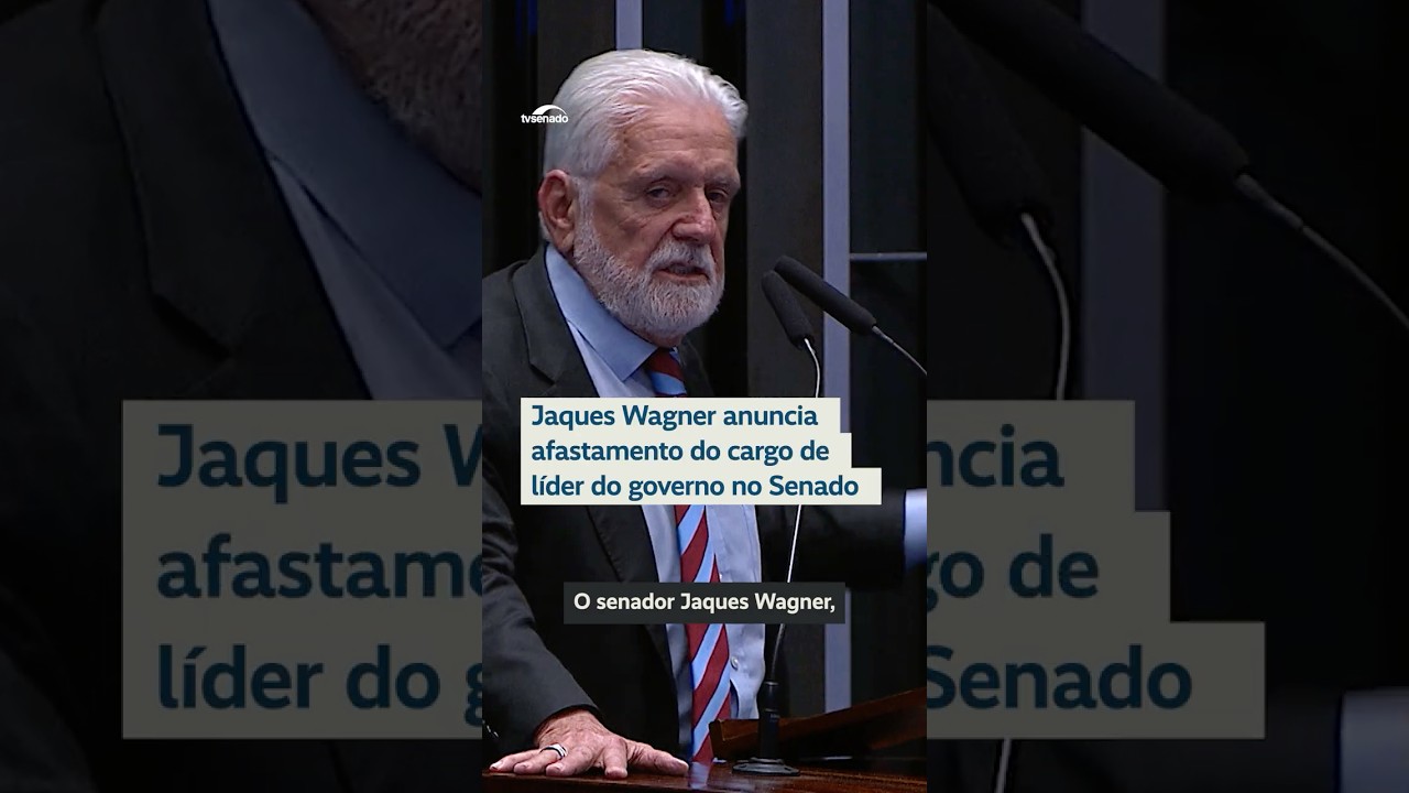 Jaques Wagner deixa liderança do governo no Senado #shorts