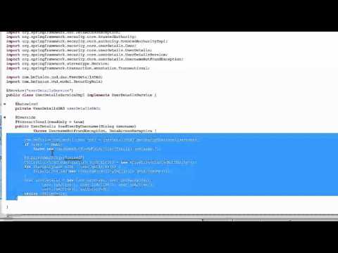 Spring Security 3.0 - Please do me favor , i started a company please like my company facebook page https://www.facebook.com/bizcapps Download Source code for this video, from the...