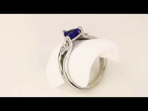 Tanzanite ring .89 Carat Blue Violet Vivid Color