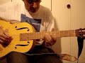 Steel bottleneck guitar rag