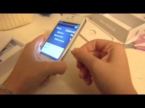 Abrindo e atualizando o meu I-phone 4s branco!!