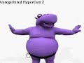 Purple hippo thong dance