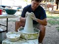 \"SIX STEPS TO THROWING BLISS\" tall cylinder \"SIX STEPS TO THROWING BLISS\" tall cylinder