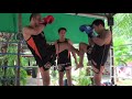 Tiger Muay Thai techniques: Kick Block feint to front kick