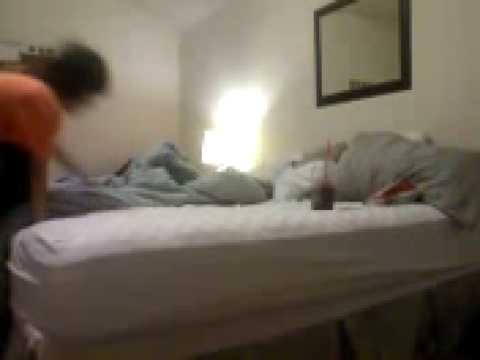 Lil Mario proving the tempur pedic bed test