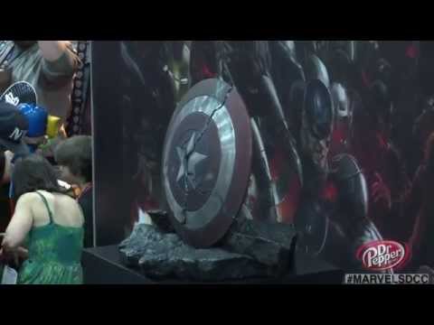 Get a Detailed Look at Captain America's Broken Shield From Comic-Con 2014