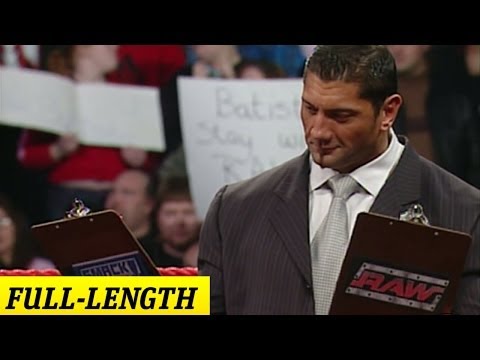 Batista decides which champion he will face off against at WrestleMania 21