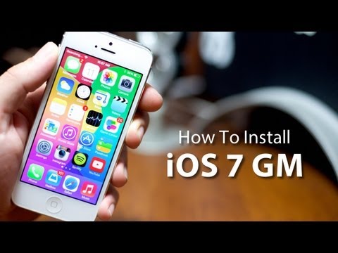 How To Install iOS 7 GM