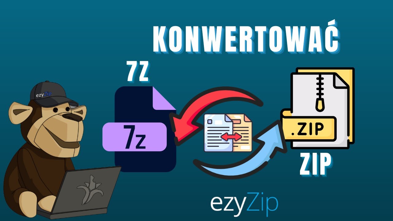 Konwerter 7Z Na ZIP Online (Bez przesyłania - 100% prywatne) - ezyZip