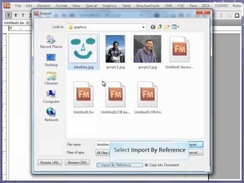List the imported images in FrameMaker file(s) – Technical writers ...