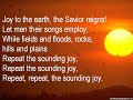 Joy to the World