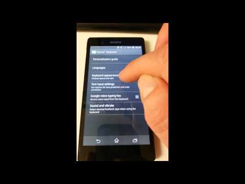 how to change xperia u keyboard skin