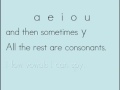Name the Vowels- a song for young children