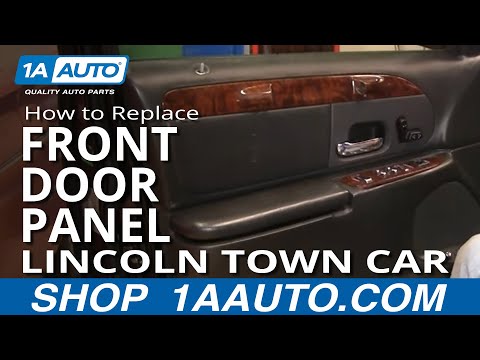 How To Install Remove Front Interior Door Panel Lincoln Town Car 98-02 1AAuto.com
