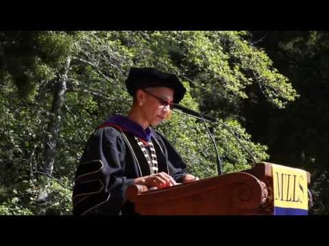 college - Mills College President Alecia A. DeCoudreaux welcomes the Mills community to the College's 125th Commencement.
