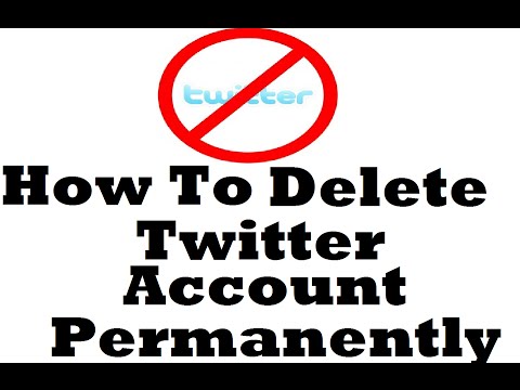 how to eliminate twitter account