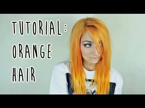 how to dye orange hair