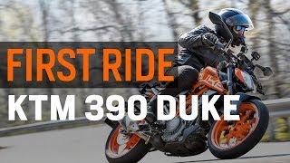 2017 KTM 390 Duke First Ride Review at RevZillacom