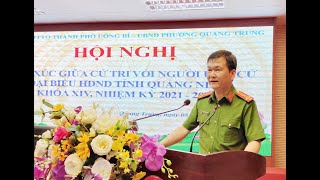 Hội nghị tiếp xúc giữa cử tri với người ứng cử đại biểu HĐND tỉnh Quảng Ninh khóa XIV, nhiệm kỳ 2021-2026